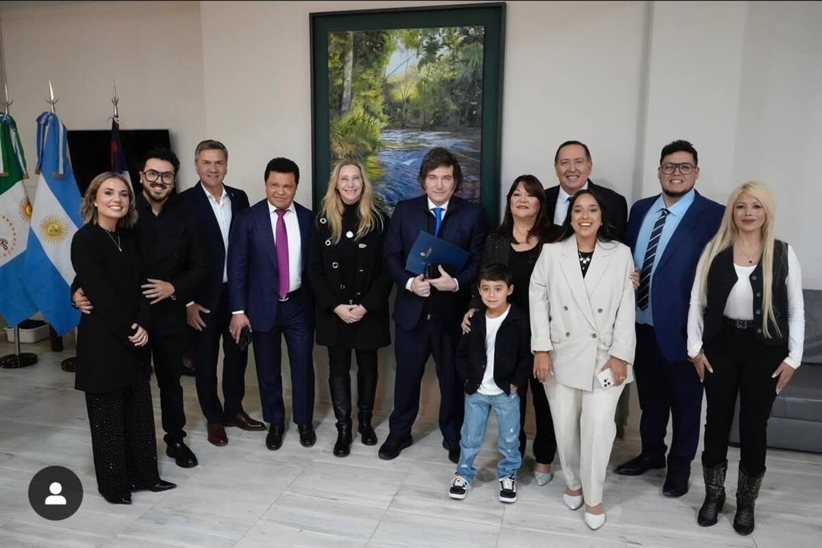 Los hermanos Milei y los pastores Guillermo Maldonado y Jorge Ledesma