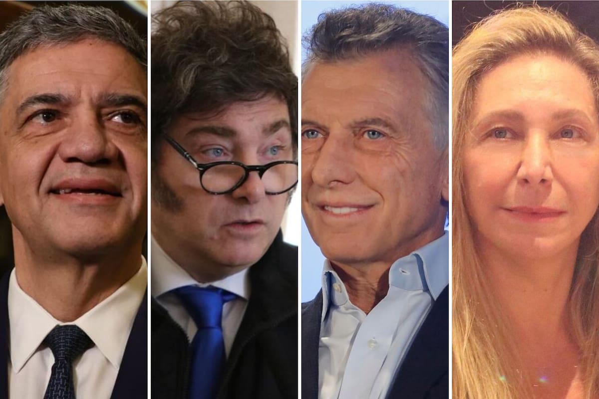 Los hermanos Milei y los primos Macri