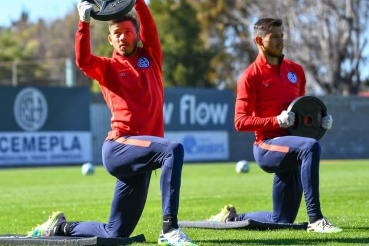Los hermanos Romero volvieron a entrenarse en San Lorenzo