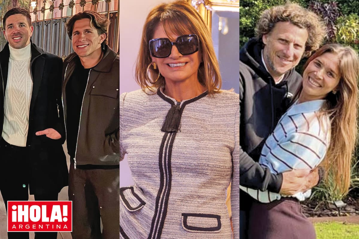 Los hermanos Simeone, Teresa Calandra y Diego Forlán y su mujer