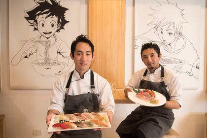 Los hermanos Totake, Matías y Nicolás, comandan Mirutaki con una propuesta de corte tradicional en la que brilla la variedad de pescados