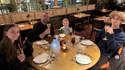 Los hijos de Geraint han acompañado a su padre en todo este proceso