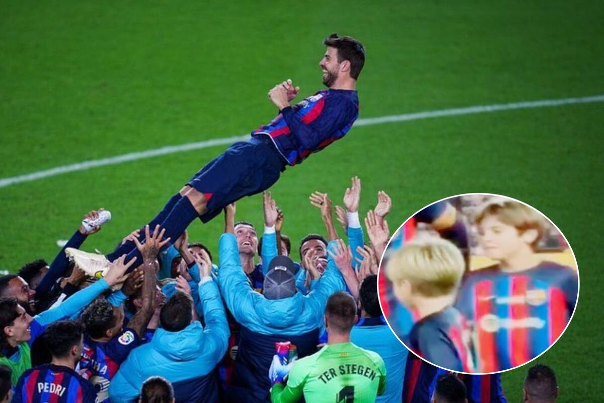 Los hijos de Shakira y Piqué estuvieron en el Camp Nou, aunque no con la mejor actitud, según un tiktoker