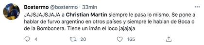 Los hinchas de Boca estallaron con el cruce de Christian Martin con el ultra del PSG