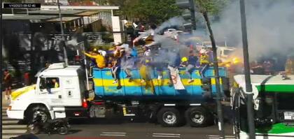 Los hinchas de Boca que atacaron el MPF.