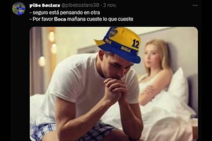 Los hinchas de Boca viven la previa a puros memes (Captura X)