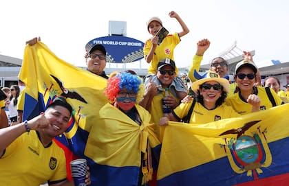 Los hinchas de Ecuador saben que su selección está muy complicada para lograr avanzar de ronda