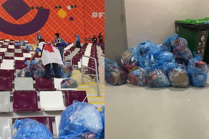 Los hinchas japoneses juntaron la basura luego del partido ante Alemania