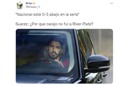 Los hinchas le recordaron a Suárez pudo haber sido jugador del equipo Millonario (Foto: Captura de Twitter)