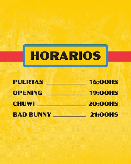 Los horarios del concierto de Bad Bunny este viernes 13