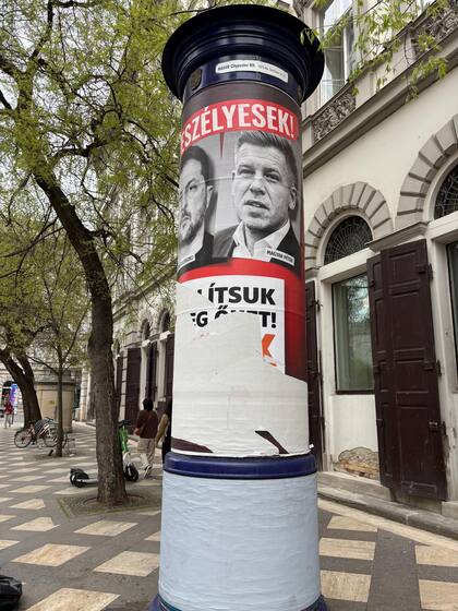 Los húngaros arrancaron los carteles anti-Magyar