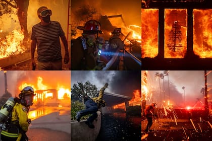 Los incendios forestales en Palisades dejaron imágenes impactantes de Los Ángeles, California, y obligaron a evacuar a miles de personas