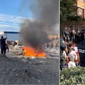 Residentes de Ceuta quemaron un asentamiento de migrantes en la playa y escala la tensión