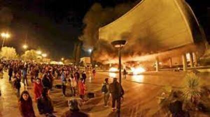Los incidentes tuvieron lugar en una protesta por el pago escalonado a estatales
