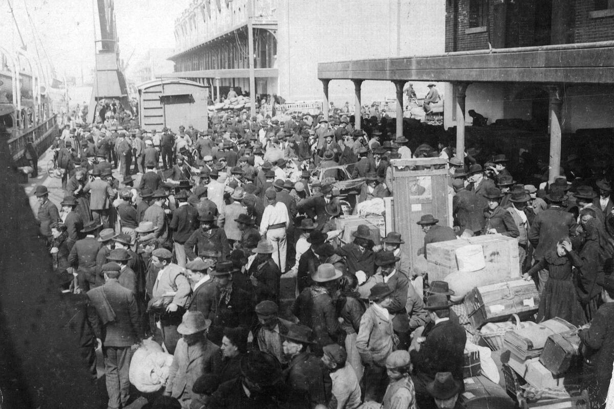 Los inmigrantes llegaban de a miles al país