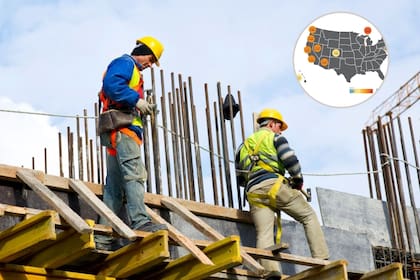 Los inmigrantes representan una gran parte de las plantillas de trabajadores de la construcción en Estados Unidos