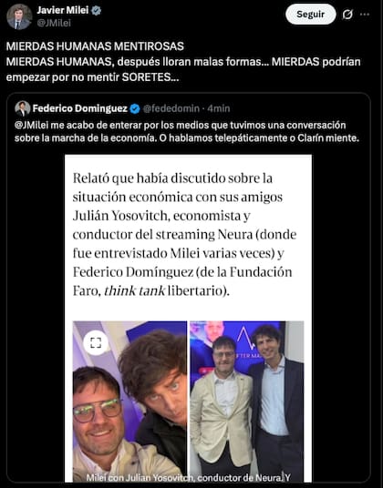 Los insultos del presidente a distintos comunicadores
