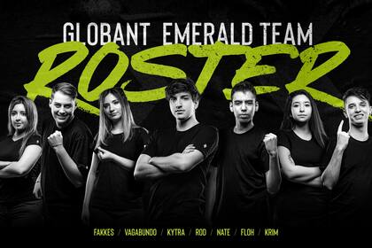 Los integrandes de Globant Emerald, con el que la compañía de software entra en los esports y competirá en el League of Legends