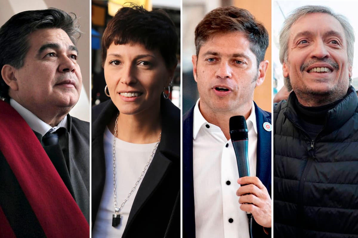 Los intendentes Mario Ishii, Mayra Mendoza; el gobernador Axel Kicillof y Máximo Kirchner
