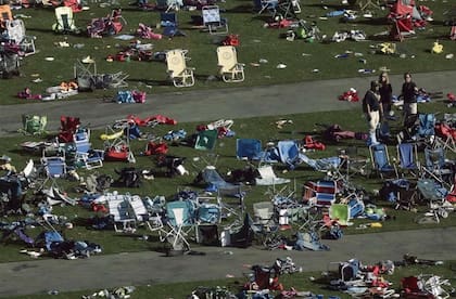 La terrible escena que quedó después del tiroteo en Las Vegas