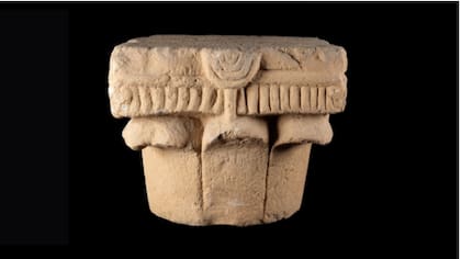 Los invetsigadores creen que el impresionante capitel se encontraba sobre un pilar que se encontraba en un edificio o calle del período romano (Foto: Gentileza Shai Halevi, Autoridad de Antigüedades de Israel)