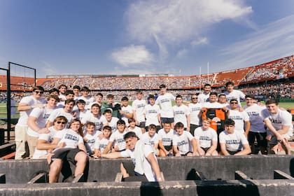 Los invitados de Banco Macro pudieron ver el partido desde la primera fila.