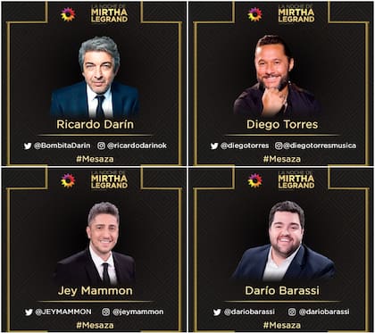 Los invitados del sábado de La noche de Mirtha Legrand (Foto: Instagram/@mirthalegrand)