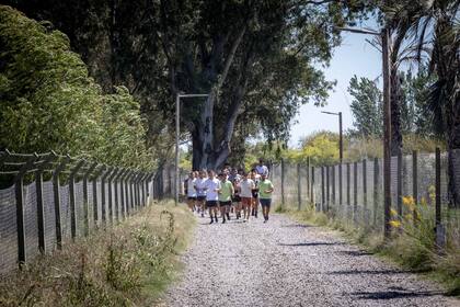 Los invitados recorrieron una distancia aproximada de 6 km para ponerse en movimiento.
