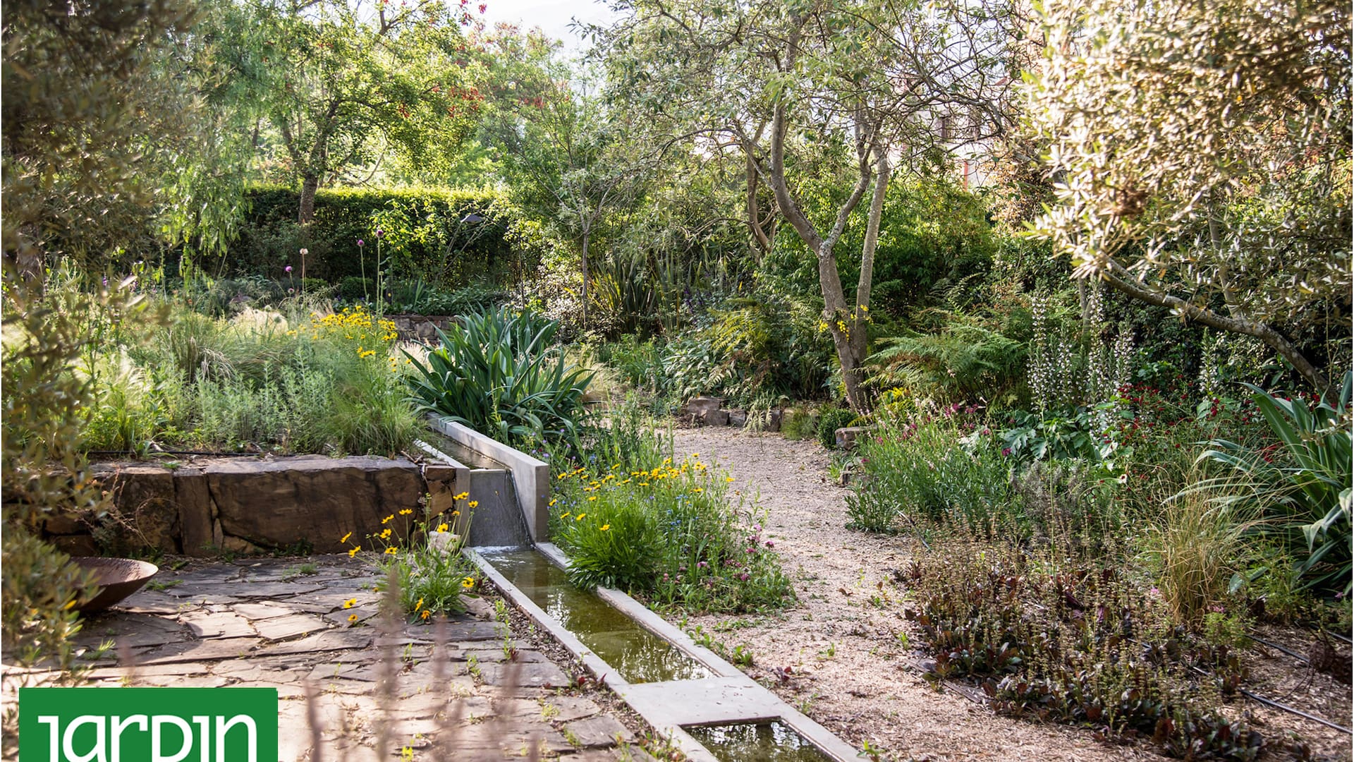 Los jardines de lluvia concentran temporalmente el agua para que el suelo la absorba de forma gradual