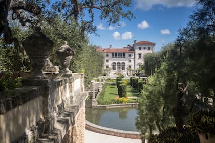 Los jardines de Villa Vizcaya, en Coconut Grove.