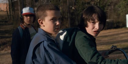 Los jóvenes protagonistas de Stranger Things
