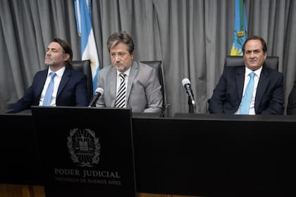 Los jueces Alberto Ortolani, Alberto Gaig y Pablo Rolón