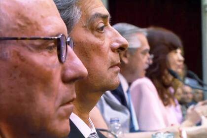 Los jueces de la Corte Carlos Rosenkrantz y Horacio Rosatti durante la apertura de sesiones, el 1° de marzo de 2023