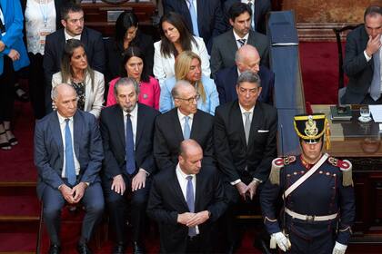 Los jueces de la Suprema Corte. El presidente, Javier Milei, inauguró el período de sesiones ordinarias del Congreso Nacional. 