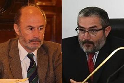 Los jueces Luis María Rizzi y Javier Anzoátegui, del Tribunal Oral en lo Criminal y Correccional N°8