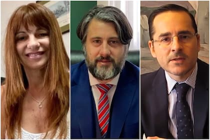 Los jueces Paliotti, Michilini y Machado Pelloni