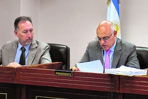 Los jueces Richar Gallego y Mariano Lozano
