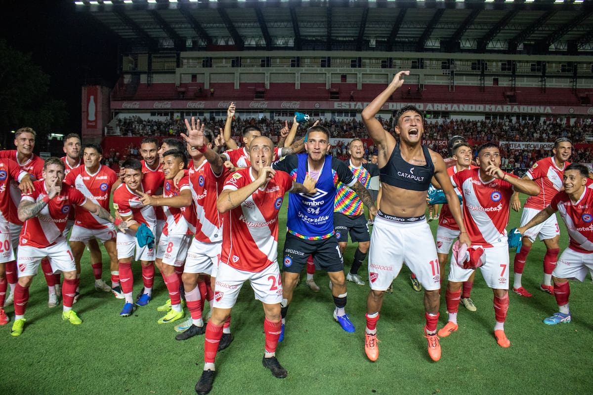 Los jugadores de Argentinos disfrutan de un momento muy positivo en el Torneo Apertura 2025: son los líderes de la Zona A