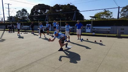 Los jugadores de la selección argentina de bochas en la preparación previa al Mundial de Australia