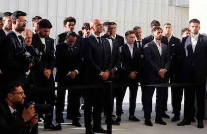 Los jugadores de Portugal homenajearon a Diogo Jota