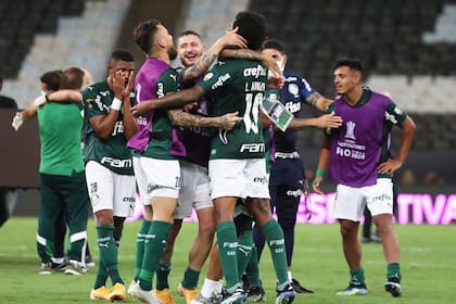 La celebración de Palmeiras, el mejor equipo de la competencia