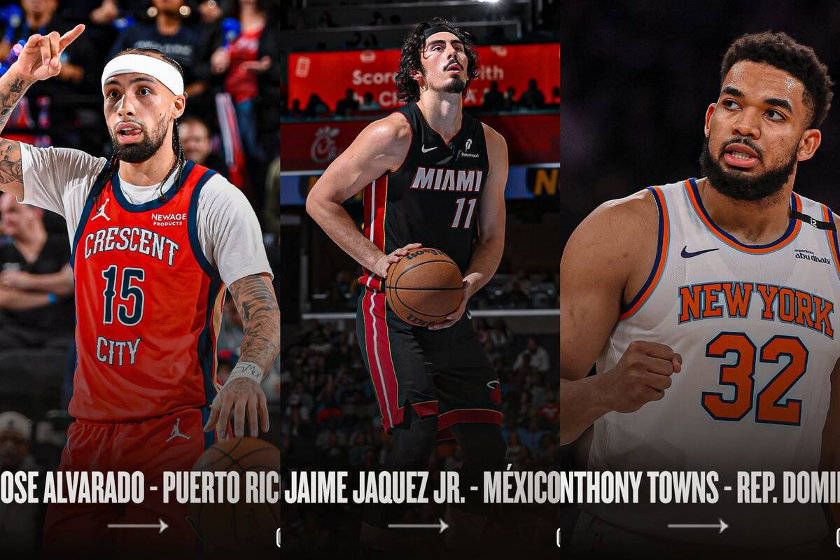 Los jugadores latinos para la temporada 2025-2026 de la NBA (X @NBALatam)