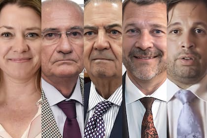 Los jurados del jury contra la fiscal Cecilia Goyeneche Gisela Nerea Schumacher, Juan Ramón Smaldone, Daniel Omar Carubia, Armando Gay, Gonzalo García Garro