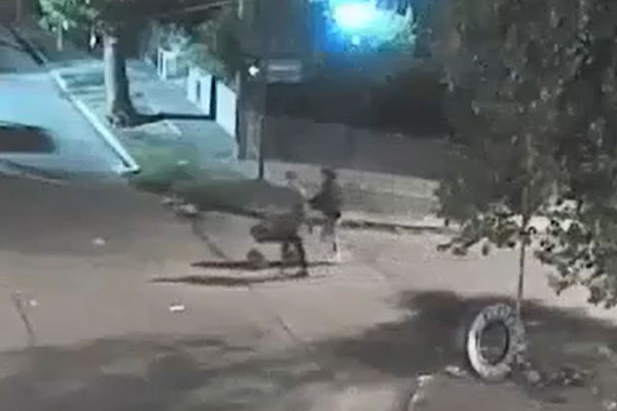 Los ladrones, captados por las cámaras de seguridad