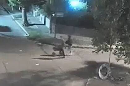 Los ladrones, captados por las cámaras de seguridad