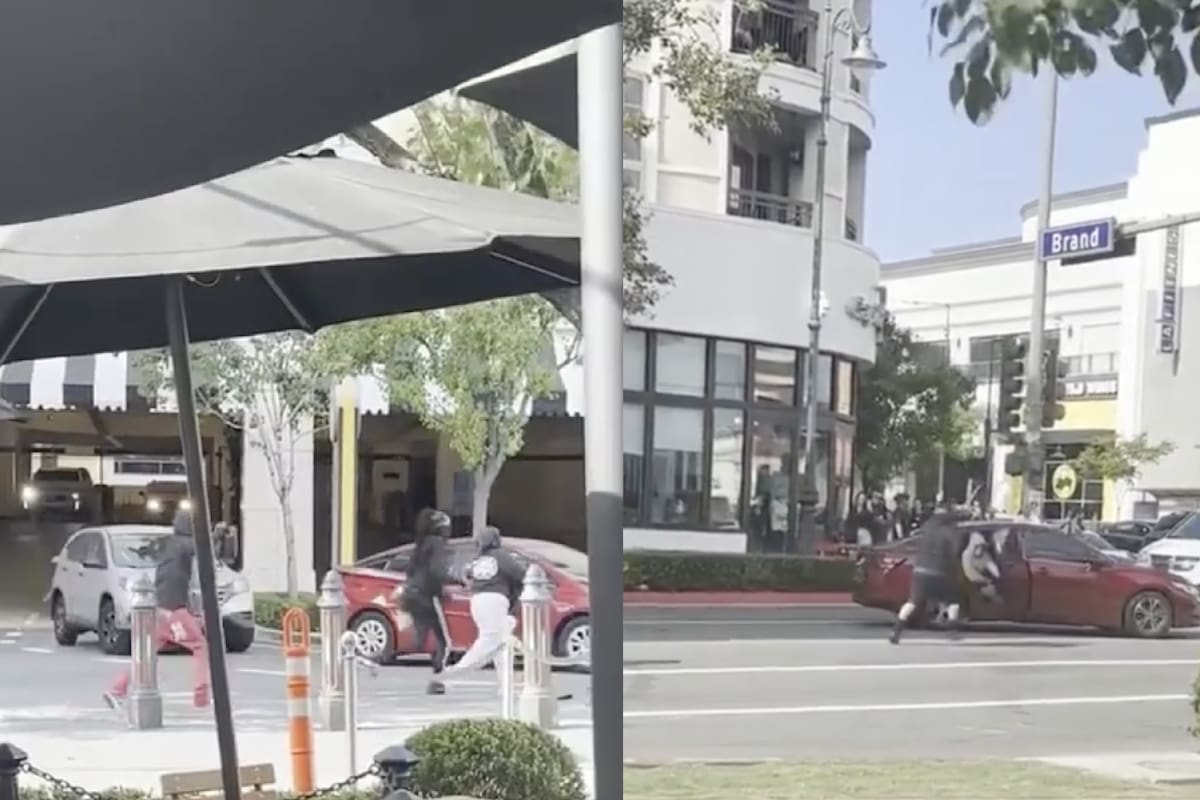 Los ladrones huyeron mientras el personal de seguridad y otros clientes intentaban detenerlos