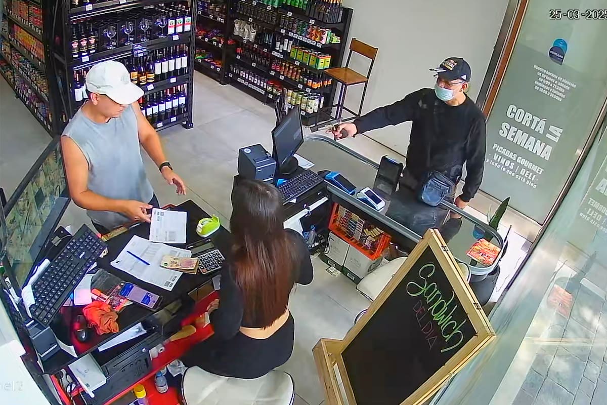 Los ladrones quedaron grabados por las cámaras de seguridad