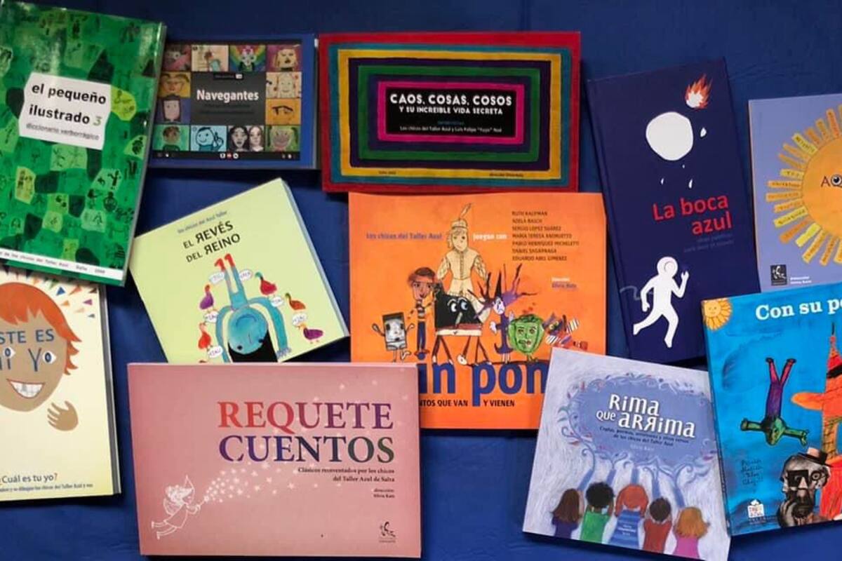 Los libros que reúnen el trabajo del Taller Azul