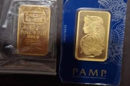 Los lingotes secuestrados