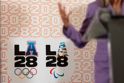 Los logotipos de Los Angeles 2028